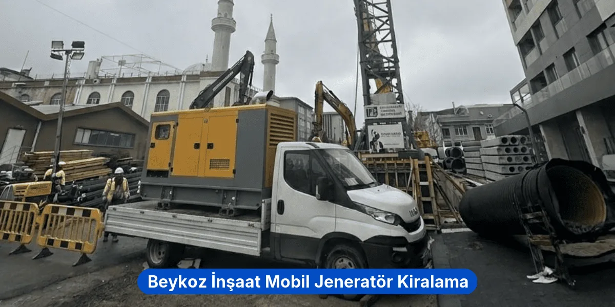 Beykoz İnşaat Mobil Jeneratör Kiralama